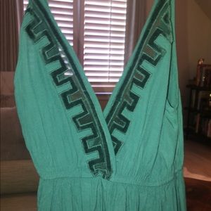 Free People Teal Tank Top